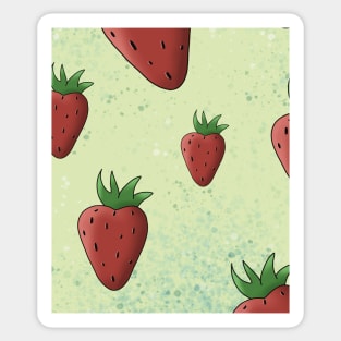 Strawberry Repeated Design Sticker